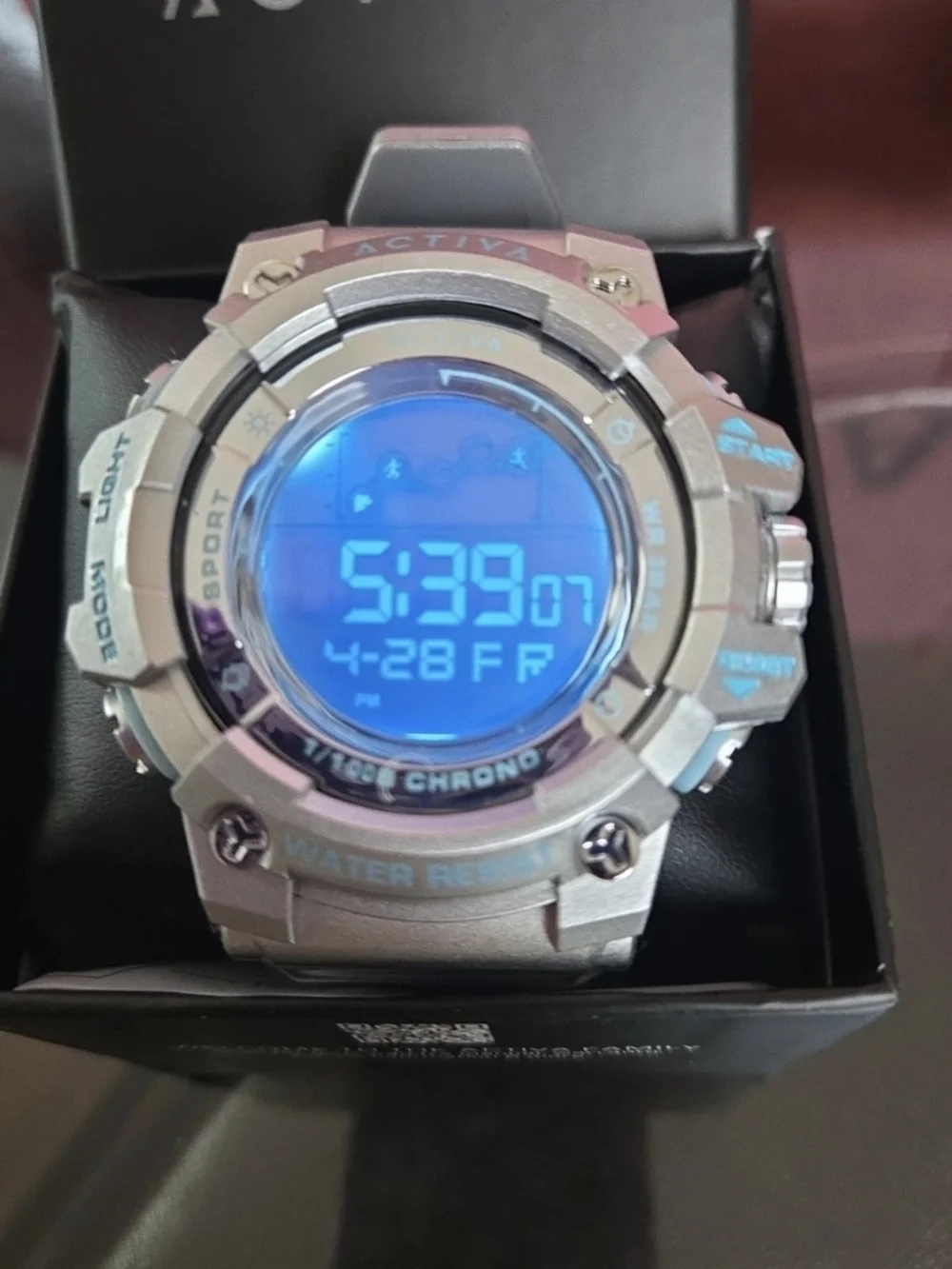 ACW8082-025 Activa X Invicta Digital Unisex Silver Watch 50mm
